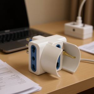 อะแดปเตอร์ปลั๊กไฟอิตาลี 10A 1 ช่องเสียบแบบ Schuko 2 ช่องเสียบแบบอิตาลีอเนกประสงค์ อะแดปเตอร์สำหรับเดินทาง - Product Image 3