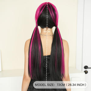 Perruque synthétique à tresses de cheveux de cochon pour déguisement, cosplay, Halloween, Drag Queen, Suicide Squad, très vendue - Product Image 3