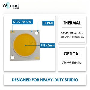 ไฟสตูดิโอปรับค่าสีได้ 2700K-6500K กำลังสูงพิเศษ 300+300W ชิป LED COB 5050 แบบสองสี CRI >95 สำหรับอุปกรณ์ถ่ายภาพ - Product Image 3
