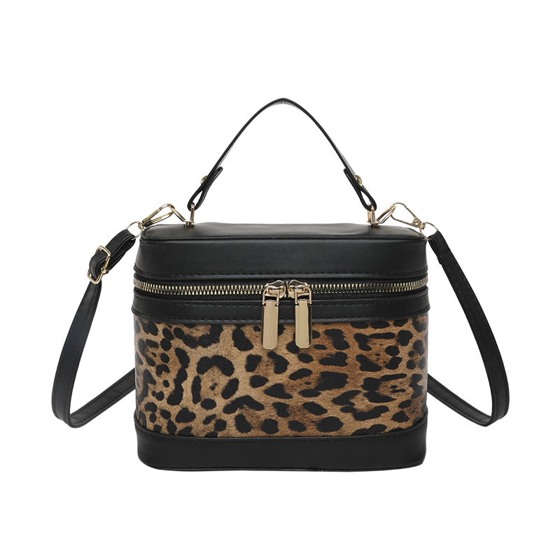 Stampa leopardata nera