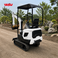 Prix Super Réduits Mini-Excavatrices 1,6 Tonne 1,8 Tonne avec Cabine pour Travaux d'Égout et de Construction, Excavatrice Robuste