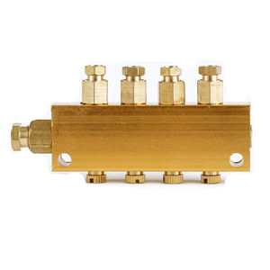 Guter Verkauf 2-10 Steckdosen Einfache Messing verteiler Block Öl abscheider für CNC-B-2-8 B-4-8 B-5-8 B-6-8 B-8-8 B-10-8 - Product Image 4
