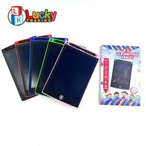 마그네틱 펜 LCD 드로잉 태블릿 8.5 인치 어린이를위한 쓰기 태블릿과 다채로운 유아 낙서 보드 메모 보드 드로잉 패드