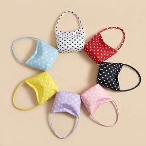 Sac à bandoulière mini en tissu Oxford à pois, design personnalisé, sac à main tendance pour femme, sac fourre-tout à porter sous le bras pour un usage quotidien décontracté - Product Image 1
