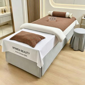 Copertura per lettino estetico in garza di cotone a doppio strato, per trattamenti in salone di bellezza, lavaggio capelli, pulizia orecchie, bellezza ciglia, lenzuolo - Product Image 1