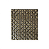 Grille décorative en fil métallique en laiton antique et acier inoxydable pour portes d'armoires de cuisine murales modernes, écologique et ignifuge pour l'intérieur