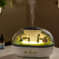 Diffuseur d'arômes et humidificateur RainDrop 400 ml à lumière d'ambiance pour plantes et paysages, idéal pour la maison et la chambre – Vente directe usine