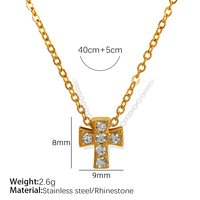 Collier Mlluki en acier inoxydable, forme géométrique croix, diamant, fleur, cœur, chaîne de clavicule, ne ternit pas, vente en gros