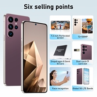 Nuevo Smartphone Original S26 Ultra 5G Deca Core, Pantalla de 7.3 Pulgadas 4K, 16GB+1TB, Doble SIM, Android Desbloqueado, LTE 4G 5G, Francés/Español, LED