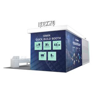 Izexpo Stand d'exposition en bois à configuration rapide haut <span class=keywords><strong>de</strong></span> gamme Stand d'exposition personnalisé Tech Show Stand d'exposition à chaud Stand d'exposition commerciale - Product Image 3