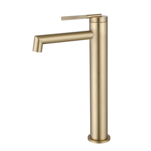 Robinet d'eau chaude et froide rétro italien créatif, en laiton massif, à <span class=keywords><strong>deux</strong></span> trous, artistique, doré, pour lavabo domestique - Product Image 4
