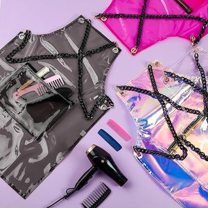 <span class=keywords><strong>Delantal</strong></span> <span class=keywords><strong>impermeable</strong></span> transparente ajustable transparente de 4 colores con bolsillos grandes TPU adecuado para delantales de <span class=keywords><strong>peluquería</strong></span> - Product Image 6