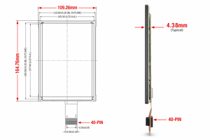 Módulo TFT HD Industrial de 7 Pulgadas 800x1280, Pantalla Vertical de 1000nits de Alto Brillo, Pantalla MIPI de 40 Pines, Panel para Hogar Inteligente Dwin - Product Image 4