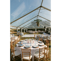 Grandes tentes de mariage extérieures blanches à cadre en aluminium de 20x20 pour 300 personnes Tentes extérieures pour événements Tente à cadre