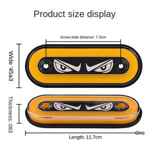 Feux latéraux LED Devil Eye pour <span class=keywords><strong>semi</strong></span>-remorque de camion transfrontalier, 21 LED, clignotant lumineux long, cinq couleurs - Product Image 4