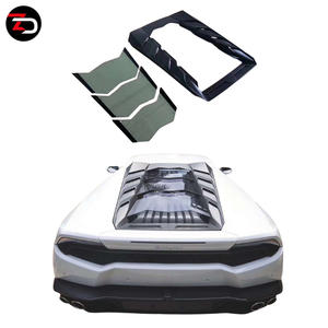 Cofano Motore Posteriore Stile MSR per Huracan LP580 LP610 con Vetro Temperato a Prezzo di Fabbrica - Product Image 1