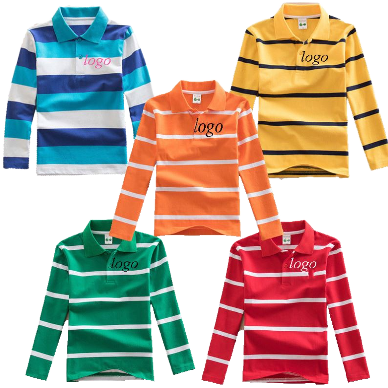 Casual Long Sleeved Polo T Shirt
