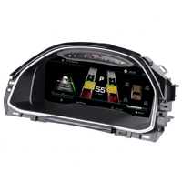 Monitor Digital para Automóvil de 12.3 Pulgadas, Plug-And-Play, con Temperatura del Aceite y TPMS, Color Negro, Instalación Directa para VW Bora 2016-2018