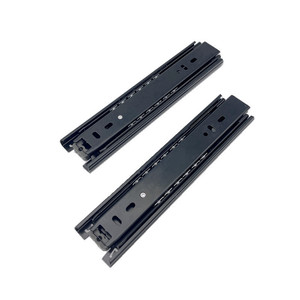 Rieles para cajones de 45 cm, tres secciones, silenciosos, con rodamientos de bolas, resistentes, para cajones de gabinetes, cocina y oficina. - Product Image 4