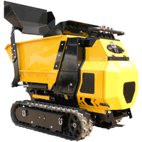 Dumper sur chenilles de 0,8 tonne avec système hydraulique d'origine et chenilles en caoutchouc pour travaux d'ingénierie