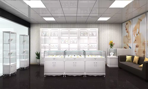 Esposizione di gioielli mobili vetrina uso per negozio nuova vetrina negozio di gioielli classico - Product Image 6