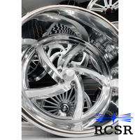 Jantes RCSR Deep Dish soudées en 2 parties, design 20 22 24 26 pouces, finition brossée, jantes en alliage forgé personnalisées pour Chevrolet Oldsmobile