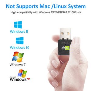 Chất lượng cao 600Mbps rtl8811internal ăng-ten USB 2.0 không dây <span class=keywords><strong>Wifi</strong></span> Adapter cho PC máy tính để bàn - Product Image 5