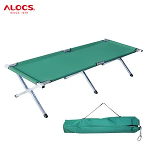 Alocs Outdoor escursionismo viaggio barella pieghevole in alluminio lettino da campeggio lettini da letto regolabili portatili per adulti