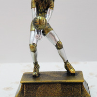 Trophée de volley-ball en résine avec logo personnalisé du fabricant pour les récompenses sportives, les championnats, les souvenirs, vente en gros