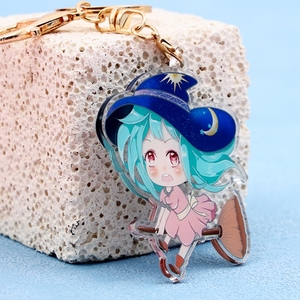 พวงกุญแจอะคริลิคใสแวววาวอีพ็อกซี่พิมพ์ลายการ์ตูนยูวีของขวัญสแตนเลส - Product Image 4