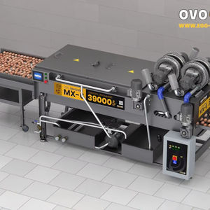 Lavadora de Huevos OVO-TECH MX-6, Máquina de Limpieza de Bandas Transportadoras de Poliuretano de Grado Alimenticio, 39000 Huevos por Hora - Product Image 2