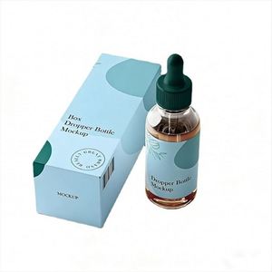 Eco-Friendly Custom OEM Cardboard Folder Box-High Quality Cosmetic Skin Care 30ml Serum Essential Oil <b>Dropper</b> <b>Bottle</b> Packaging - Product Image 3