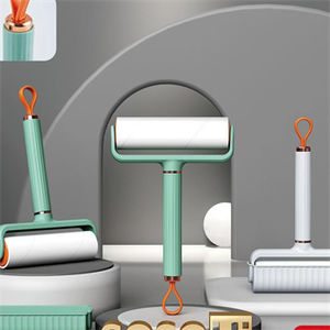 Nuevo limpiador, dispositivo de limpieza portátil, ropa, pelo pegajoso, <span class=keywords><strong>rodillo</strong></span> de papel adhesivo para rasgar, ropa, abrigo, <span class=keywords><strong>rodillo</strong></span> de <span class=keywords><strong>pelusa</strong></span> pegajoso - Product Image 1
