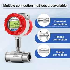 RS485 4-20mA Impuls-Turbinen-Durchflussmesser mit Display, Intelligenter Turbinen-Durchflussmesser für Wasser, Kraftstoff, Diesel, Benzin - Product Image 3
