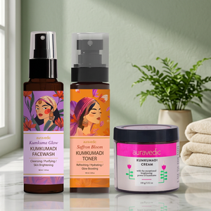 Auravedic Daily Glow Regime - Crema Facial Blanqueadora con Cúrcuma - Kit de Cuidado de la Piel para Todo Tipo de Piel - Product Image 3