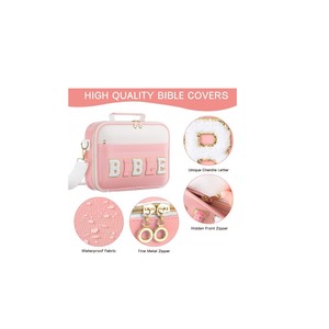 Bolsa de Almacenamiento para Libros de Oración, Personalizada, con Diseño de Caramelos, de Poliéster Impermeable, con Cierre, Multifuncional, Funda Protectora Antipolvo para Libros Grandes - Product Image 6