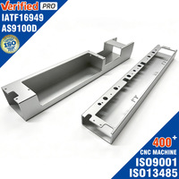 Pièces usinées CNC sur mesure, haute précision, boîtier en aluminium anodisé, composants de rail de guidage linéaire pour équipement industriel
