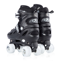 Patins à roulettes d'extérieur réglables de haute qualité avec roulements ABEC-7, conception durable à double rangée de 4 roues pour enfants et adultes