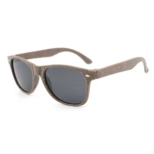 New recycle material custom logo eco women polarized coffee shell waste grounds sunglasses