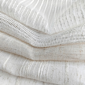 <span class=keywords><strong>Tende</strong></span> a rullo in tessuto trasparente <span class=keywords><strong>di</strong></span> <span class=keywords><strong>lino</strong></span> da 280cm su misura <span class=keywords><strong>con</strong></span> pannello in pizzo Beige elegante fodera in tessuto per la casa stile semplice Jacquard - Product Image 6