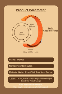 Mijobs CS <span class=keywords><strong>Alpine</strong></span> Nylon Watch Band <span class=keywords><strong>Correa</strong></span> Pulseras <span class=keywords><strong>Correa</strong></span> de fijación para Xiaomi Band 3 4 5 6 7 Accesorios - Product Image 4