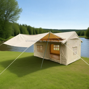 <span class=keywords><strong>Toile</strong></span> <span class=keywords><strong>de</strong></span> <span class=keywords><strong>tente</strong></span> <span class=keywords><strong>gonflable</strong></span> pour le glamping en plein air pour la famille et colonne d'air Camping quatre saisons avec pompe à air et auvent d'une chambre - Product Image 1