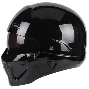DOT Approved Unisex Motorcycle Helmet ABS Retro Combination for All Seasons New Condition - Product Image 1