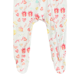 Combinaison pour bébé fille <span class=keywords><strong>OKIDS</strong></span> en fibre de bambou et élasthanne, respirante, douce, avec fermeture éclair cachée, imprimée, enveloppante - Product Image 4