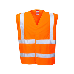 Chaleco de Seguridad Ligero, Impermeable, Transpirable, con Malla de Ventilación, Plegable, de Alta Visibilidad para Hombre, Poliéster/Algodón, para Uso en Verano - Product Image 1