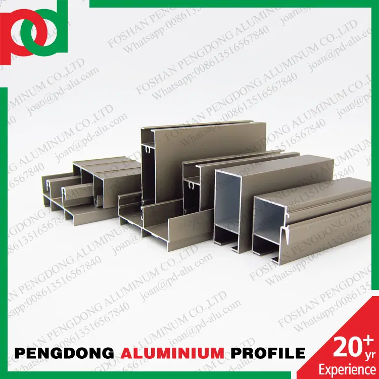 Titanio Anodized Profile Aluminium For Window Aluminum Frame