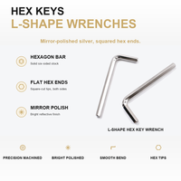 Clé Allen hexagonale en acier au carbone DIN911 de 2 mm, 3 mm, 5 mm, 8 mm, classe 4.8, 8.8, 10.9, zinguée bleu, personnalisable en gros
