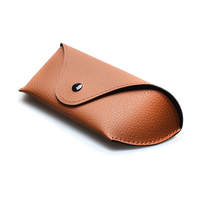 Étui à lunettes portable en PU multifonctionnel rétro avec design élégant, accessoire pour lunettes de vue et de soleil