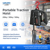 Treuil électrique portable ROHO 200 kg 220 V, léger, pour levage domestique, projets de garage, mini-grue à câble
