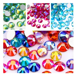 Glass Non Hotfix Rhinestones SS3 to SS50 Crystal Rhinestones Strass Flatback Nail Crystal Stone Glass Rhinestone For DIY Crafts